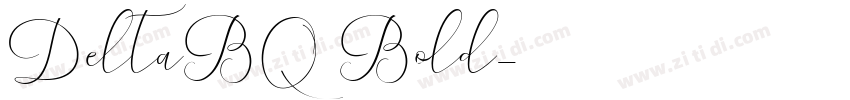 DeltaBQ Bold字体转换